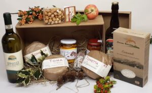 cestino natalizio caseificio valle elvo